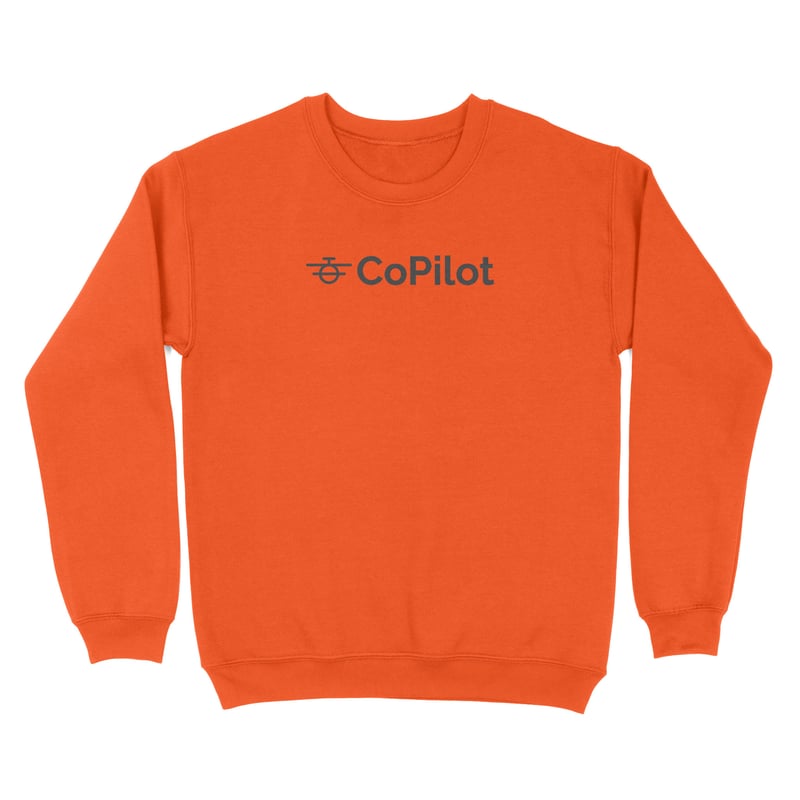 CoPilot Orange Sweatshirt